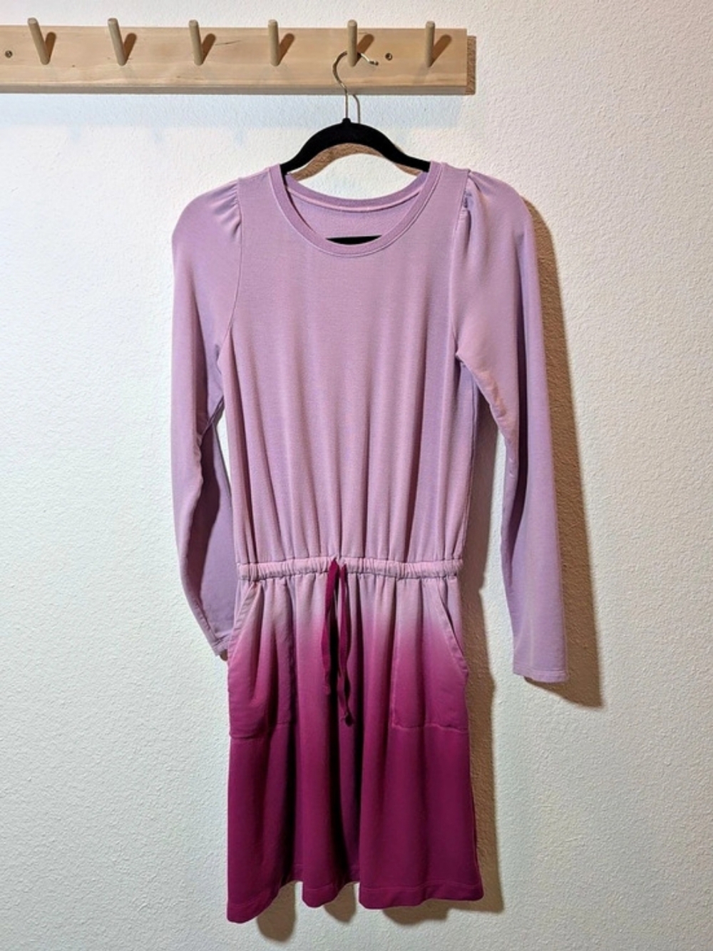 Splendid Modal Long Sleeve Dress Pink - Disney Bounding Aurora/Sleeping Beauty